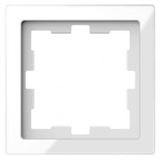Рамка 1 постовая, Schneider Merten Белый кристалл D-Life MTN4010-6535