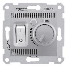 Терморегулятор для теплого пола с датчиком температуры Schneider Electric Sedna SDN6000360 алюминий