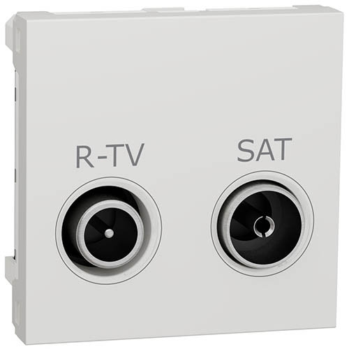 Розетка R-TV/SAT, одиночная, белый, Schneider UNICA NEW (NU345418)