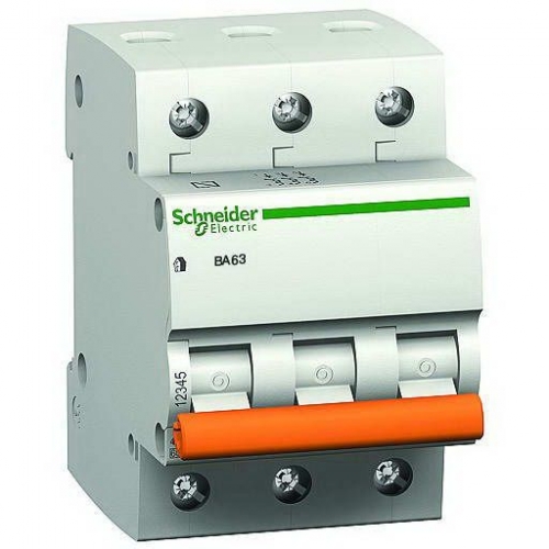 Schneider Electric Автоматический выключатель ВА63 3P 10A С (11222)