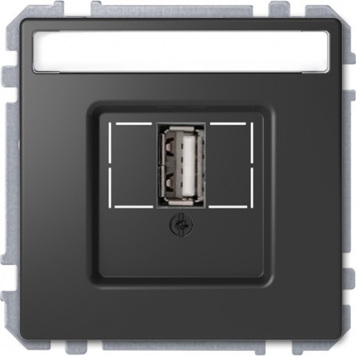 Розетка USB 2.0, одинарный, Schneider Merten D-Life Антрацит