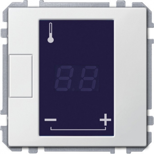 Универсальный терморегулятор с сенсорным дисплеем, Schneider Merten D-Life Белый лотос